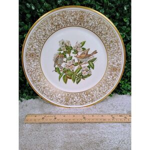 Lenox Edward Marshall Boehm Wood Thrush Bird 1970 Limited Ed Collector Plate‎
